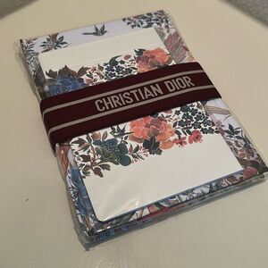 Christian Dior Hardcover Notebook Stationary Set Floral Luxury Gift New